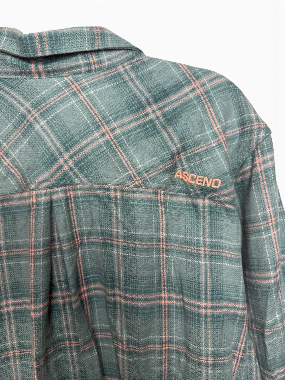 Ascend Women XXL Sagebrush Green Plaid Flannel Shirt NWT - Picture 10 of 11